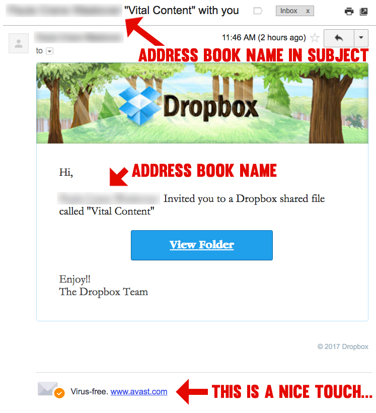 Dropbox Email Virus Alert Media-Star